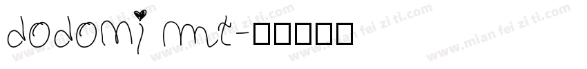 dodoni mt字体转换